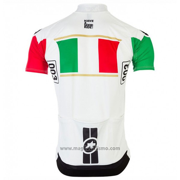 2017 Abbigliamento Ciclismo Assos Campione Italia Manica Corta e Salopette